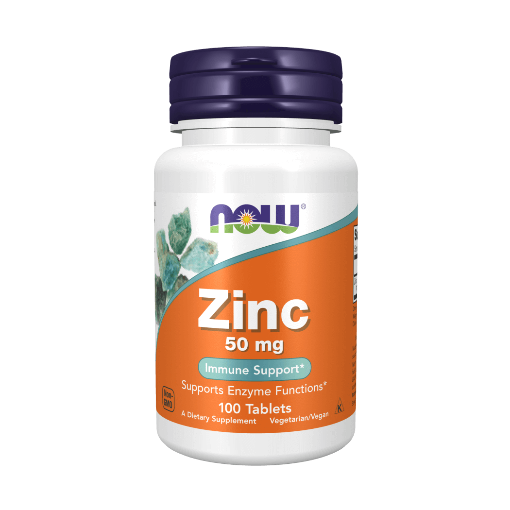 Now Foods Zinc 50 Mg 100 Tablets