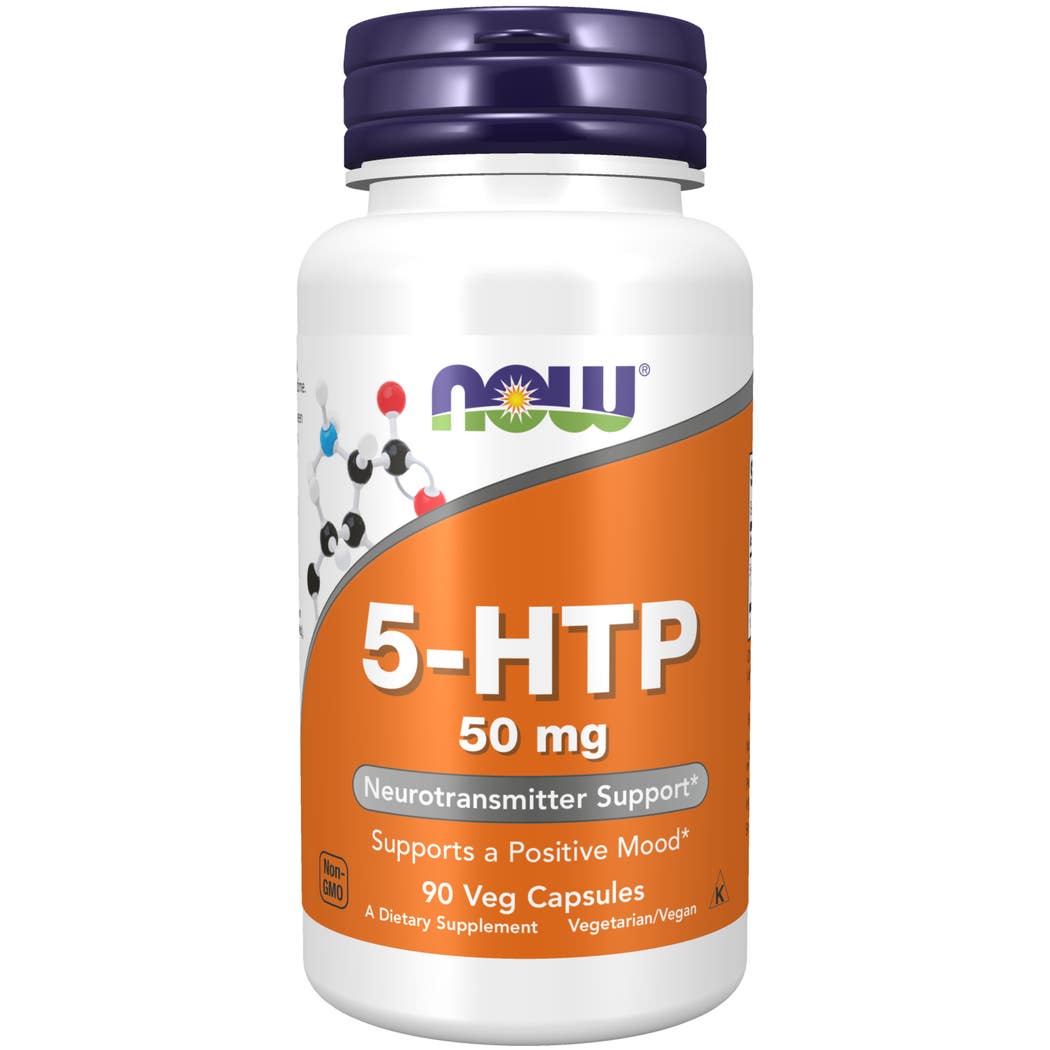 NOW Foods 5-HTP , 50 Mg , 90 Veg Capsules