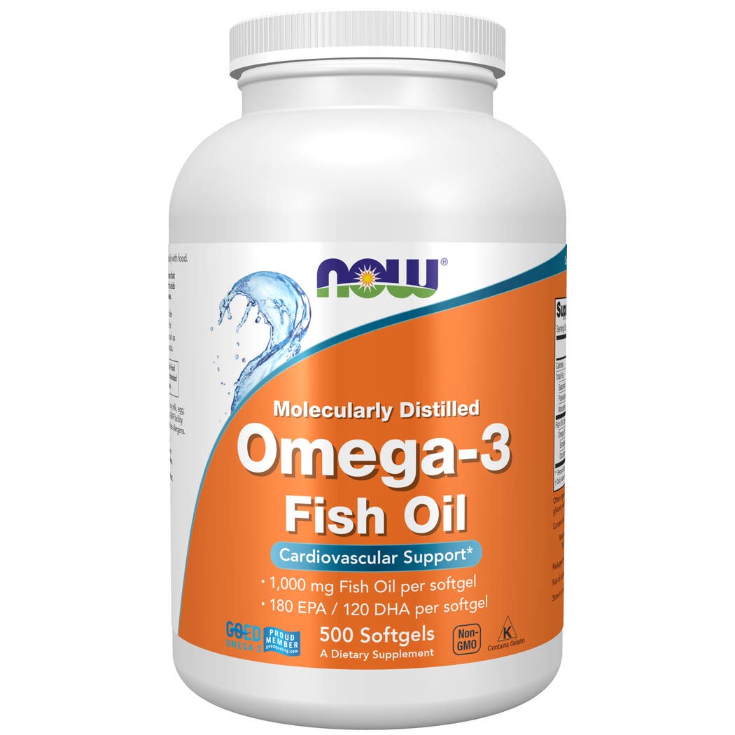 Now Foods Omega-3 Fish Oil , 1000 Mg , 500 Soft gels