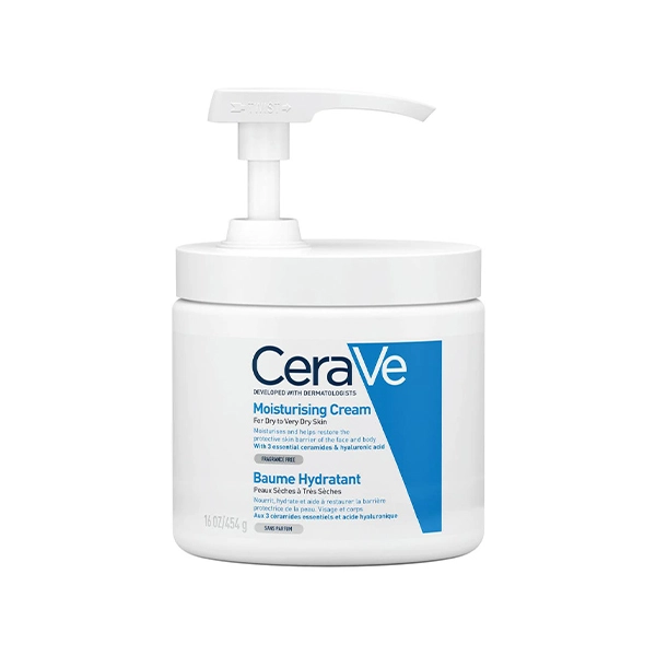 Cerave Moisturizing Cream With Pump For Dry Skin With Hyaluronic Acid ,454g