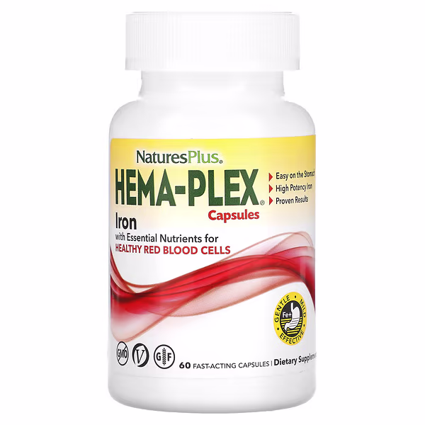 NaturesPlus, Hema-Plex, 60 Fast-Acting Capsules
