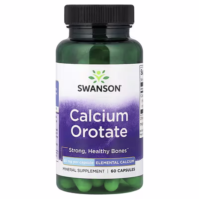 Swanson, Calcium Orotate , 85 mg , 60 Capsules