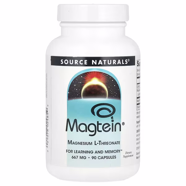 Source Naturals, Magtein®, Magnesium L-Threonate, 90 Capsules