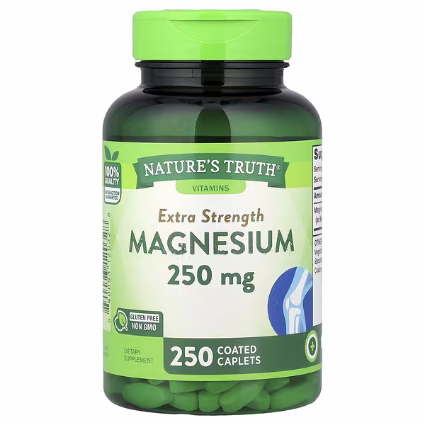 Nature's Truth, Magnesium, 250 mg, 250 Coated Caplets
