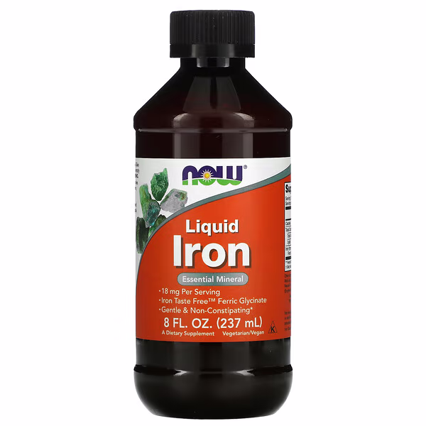 NOW Foods, Liquid Iron, 18 mg, 237 ml