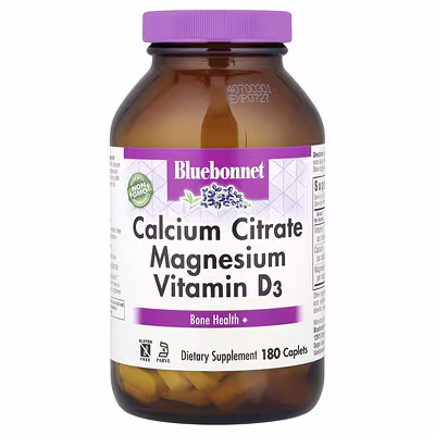 Bluebonnet Nutrition, Calcium Citrate Magnesium Vitamin D3, 180 Caplets