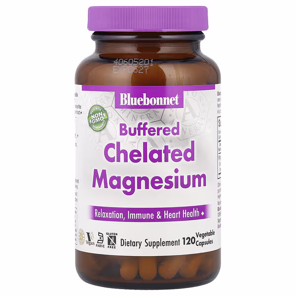Bluebonnet Nutrition, Buffered Chelated Magnesium, 200 mg , 120 Vegetable Capsules