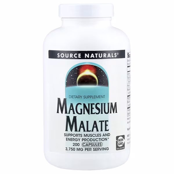Source Naturals, Magnesium Malate, 200 Capsules