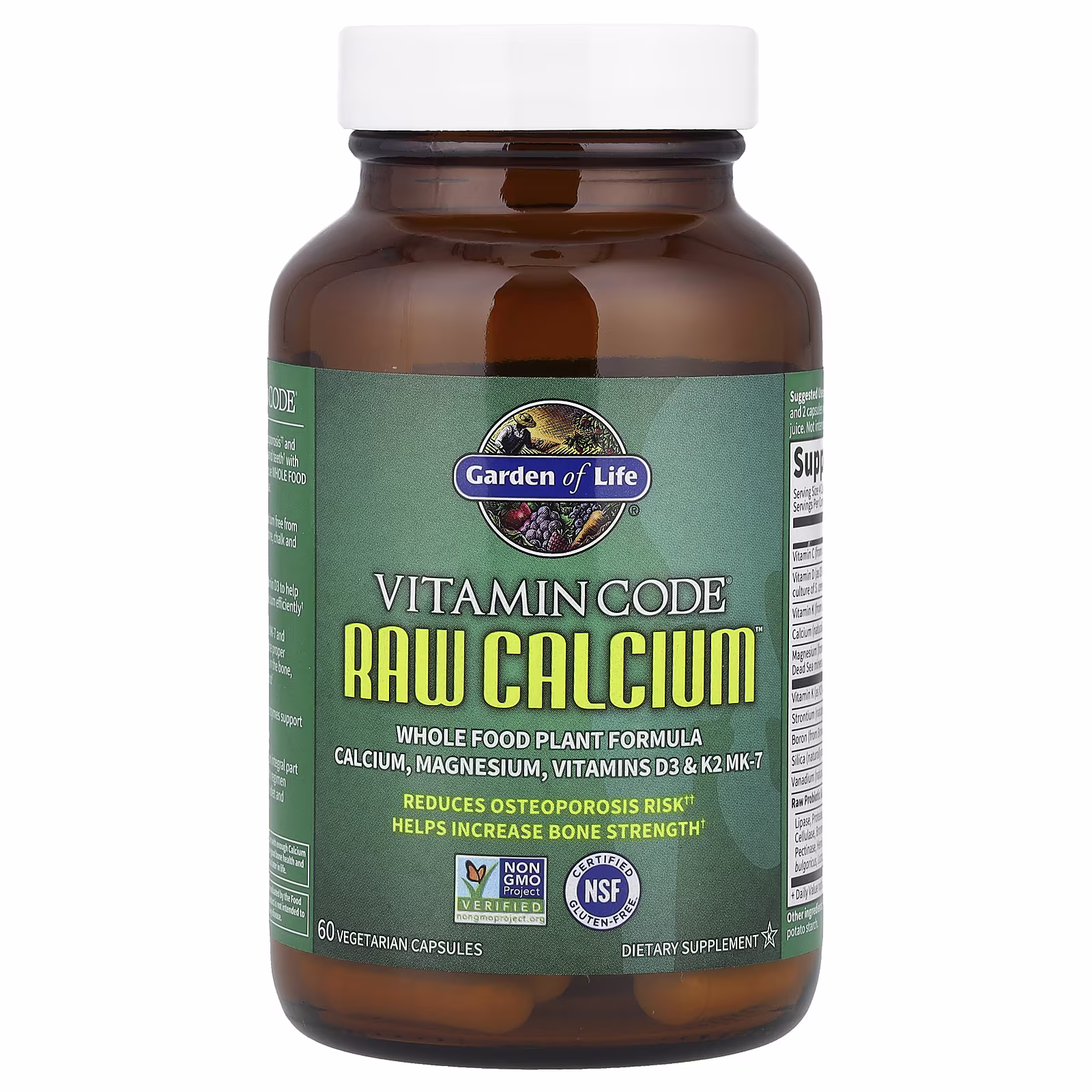 Garden of Life, Vitamin Code®, RAW Calcium™, 60 Vegetarian Capsules