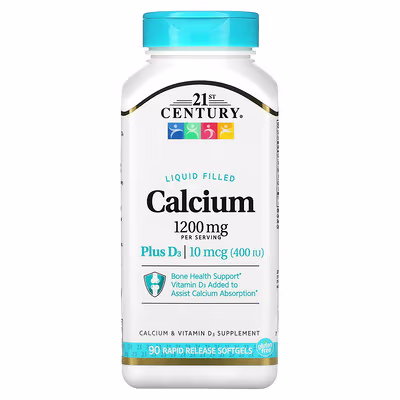 21st Century, Liquid Filled Calcium Plus D3, 90 Rapid Release Softgels
