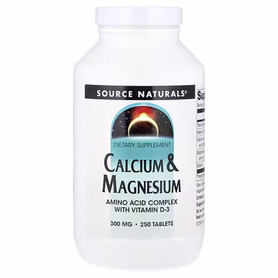 Source Naturals, Calcium & Magnesium, 250 Tablets