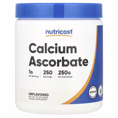 Nutricost, Calcium Ascorbate, Unflavored, 250 g