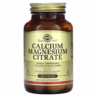 Solgar, Calcium Citrate with Vitamin D3, 120 Tablets
