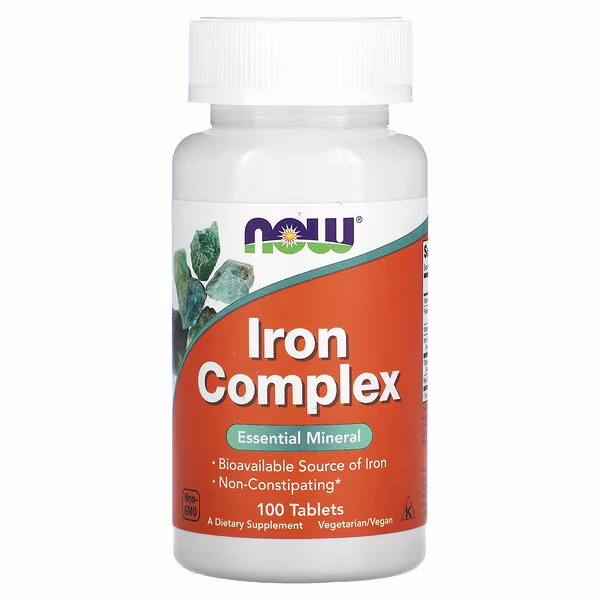 NOW Foods, Iron Complex, 100 Tablets