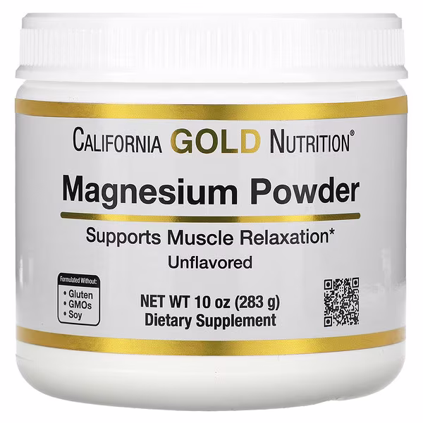 California Gold Nutrition, Magnesium Powder Beverage, Unflavored, 10 oz (283 g)