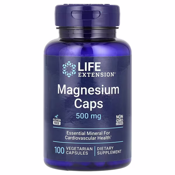 Life Extension, Magnesium Caps, 500 mg, 100 Vegetarian Capsules
