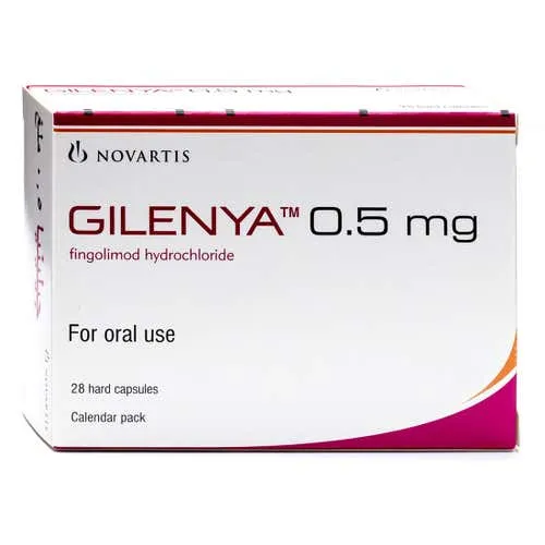 Gilenya 0.5 mg fingolimod Capsules × 28