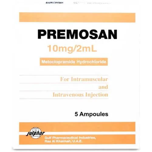 Premosan 10 mg/mL metoclopramide Ampoules 5 mg/mL