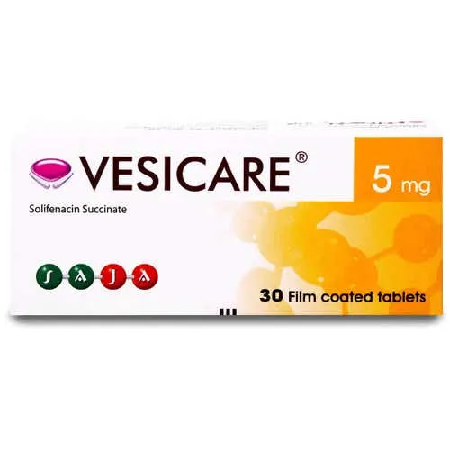 Vesicare 5 mg Solifenacin 30 Tablets