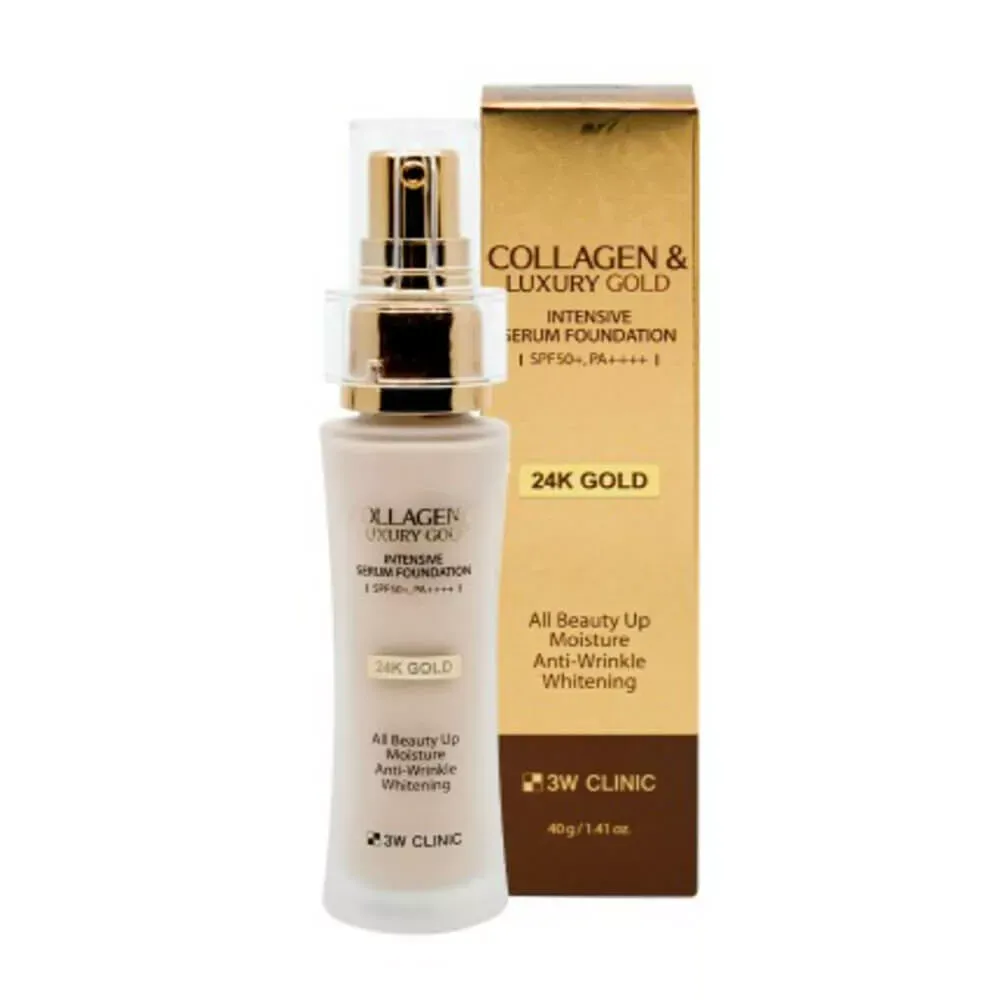 3W CLINIC Collagen & Luxury Gold Intensive Serum Foundation SPF50+ PA++++ 40g