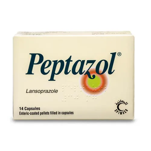 Peptazol 30 mg Lansoprazole Capsules 14 Count