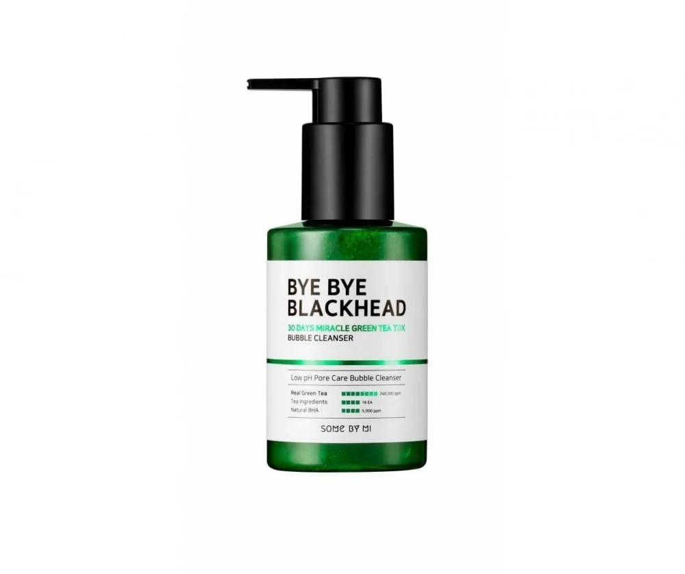 SOME BY MI Bye Bye Blackhead 30 Days Miracle Green Tea Tox Bubble Cleanser 120 ml