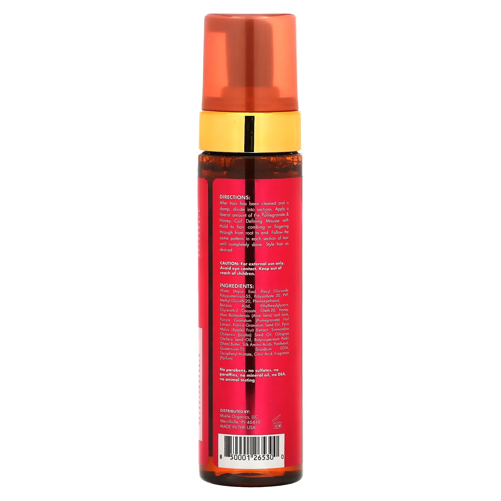 Mielle Pomegranate & Honey Curl Mousse 222ml - Image 2