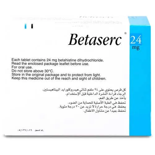 Betaserc 24 mg betahistine Tablets × 50