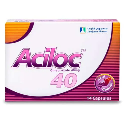 Aciloc 40 mg Omeprazole Capsules 14 Count