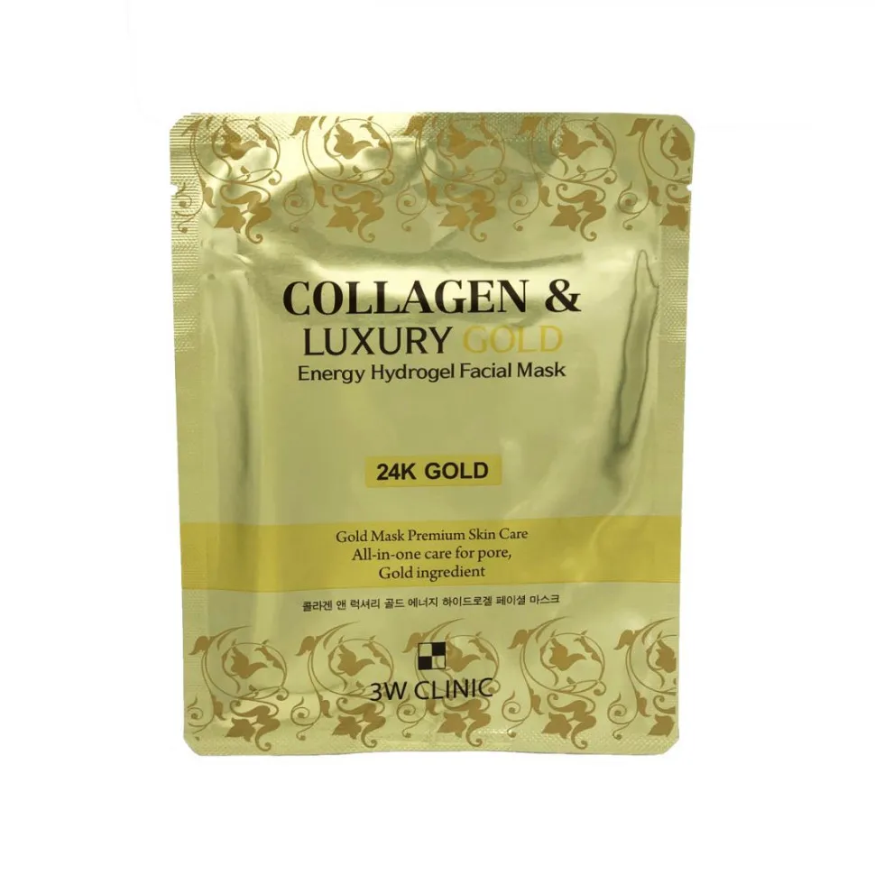 3w Clinic Collagen & Luxury Gold Energy Hydrogel Facial Mask 1pc 30g