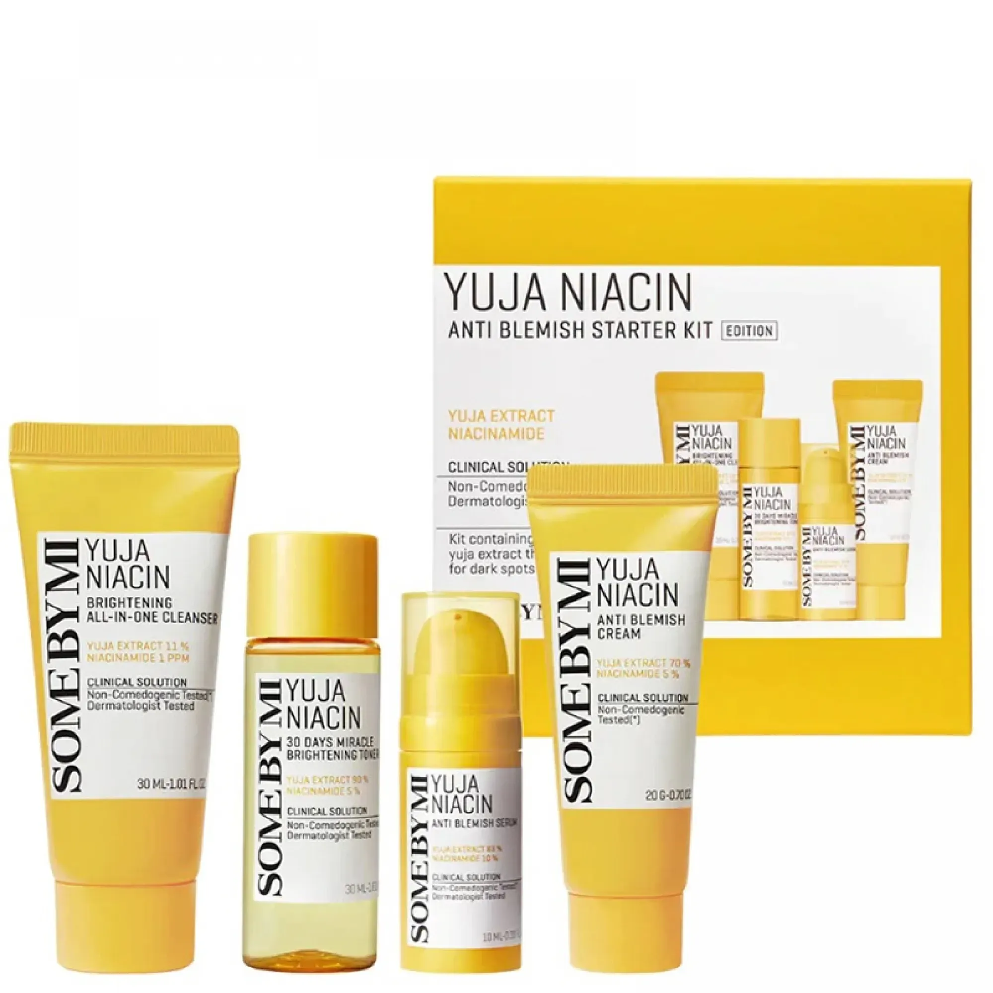 SOME BY MI Yuja Niacin Anti Blemish Starter Kit 4 pieces