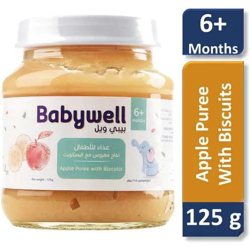 Babywell Baby Food Apple And Buiscuits 125g
