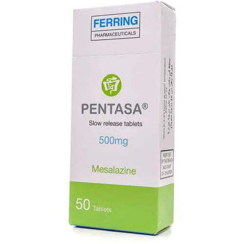 Pentasa 500 mg Mesalazine Tablets 50 Count