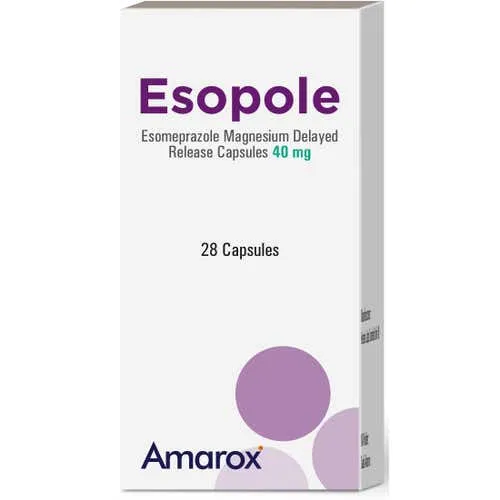Esopole 40 mg Esomeprazole Capsules 28 Count