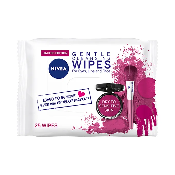 Nivea 3 in 1 Gentle Cleansing Wipes - 25 Wipes