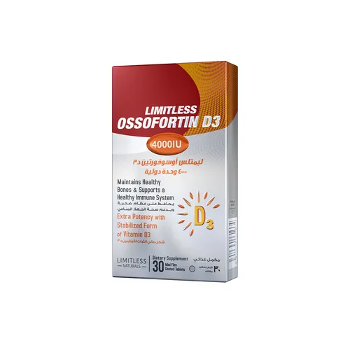 Limitless Ossofortin D3 5000 Iu 30 Tabs