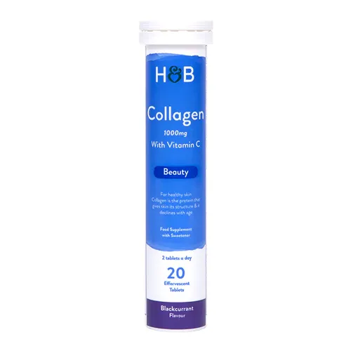H&B Collagen Effervescent 1000 Mg 20 Tablets