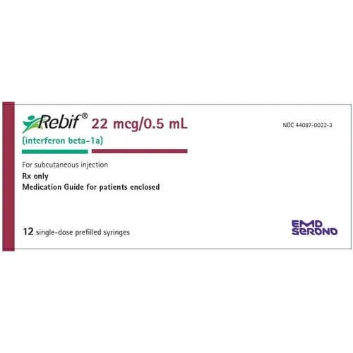 Rebif 22 mcg/0.5 ml Solution For Injection (Refrigerator)