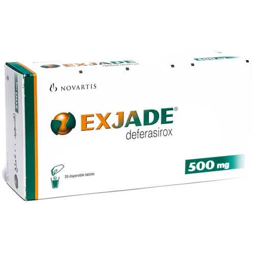 Exjade 500 mg deferasirox Tablets × 28
