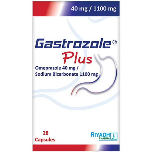 Gastrozole Plus 40 mg / 1100 mg Omeprazole‑Sodium Bicarbonate Capsules 28 Count
