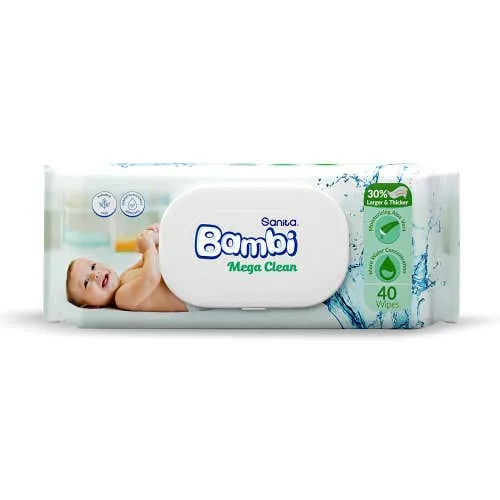 Bambi Baby Wipes Lotion 64*12