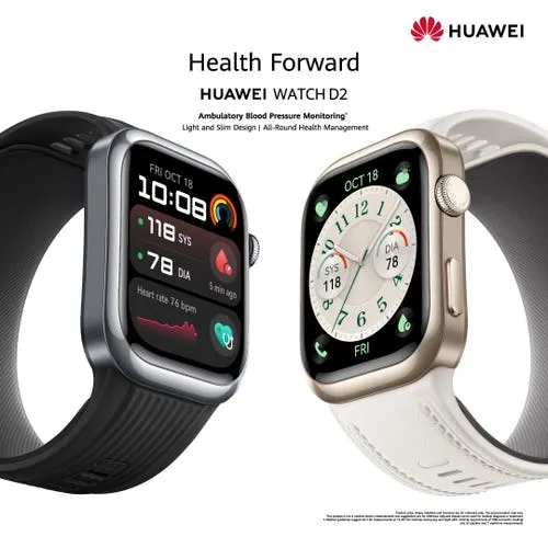Huawei D2 Blood Pressure Monitoring Black Smartwatch - Image 4