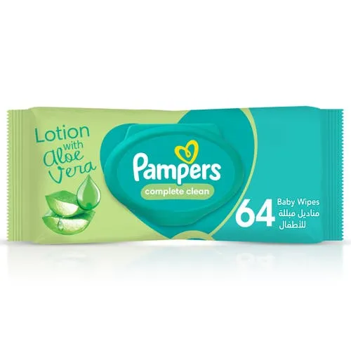 Pampers Baby Wet Wipes, Complete Clean,1 packs x64, 64 Wipes