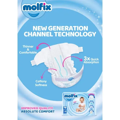 Molfix Diapers Size 1, Jumbo Pack 40 Diapers - Image 6