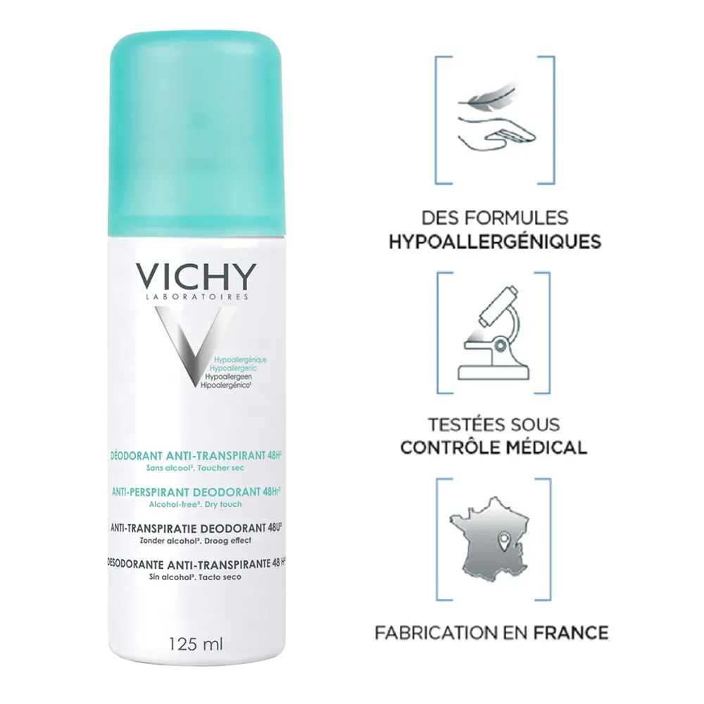 Vichy Anti-Perspirant Deodorant 48H Efficiency 125ml