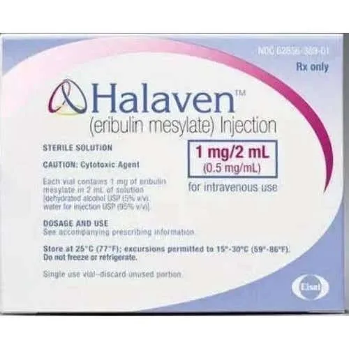 Halaven 0.44 mg/mL eribulin solution vial 2 mL