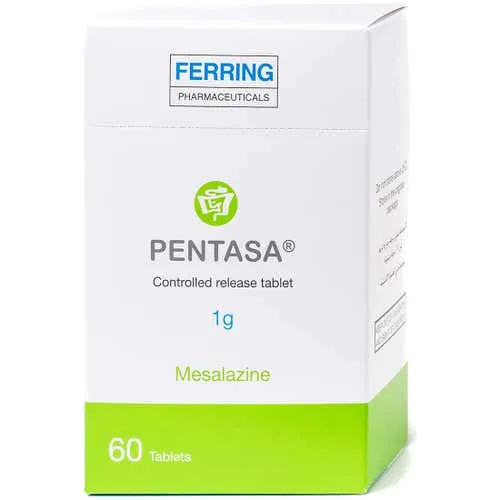 Pentasa 1 g Mesalazine Tablets 60 Count
