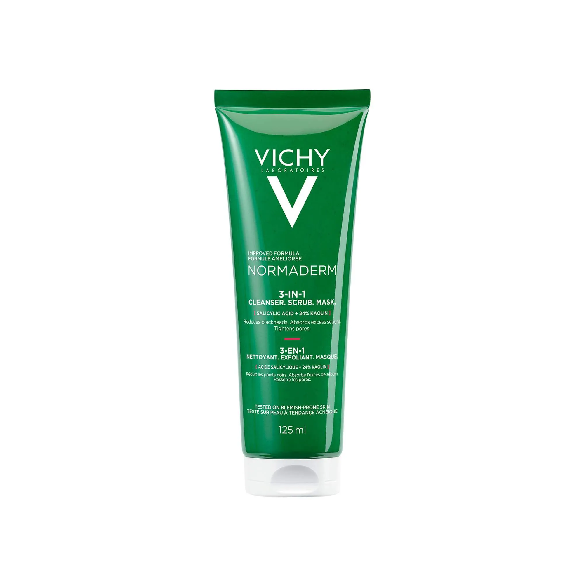 Vichy Normaderm 3-In-1 Scrub + Cleanser + Mask 125ml