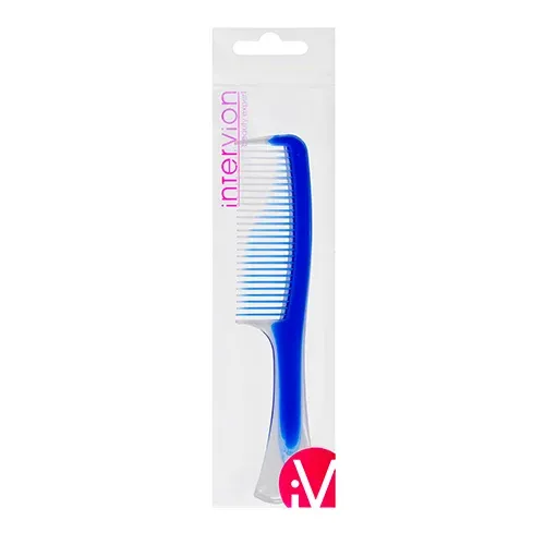 Intervion Comb with handle blue , 499844 - Image 2