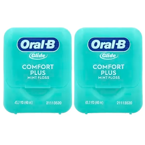 Oral-B, Glide Floss, Pro Health, Comfort Plus, Mint, 2 Pack, 43.7 yd (40 m) Each